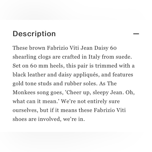 Fabrizio Viti Brown Daisy 60 Shearling Clogs Size 37/7 - Picture 13 of 14